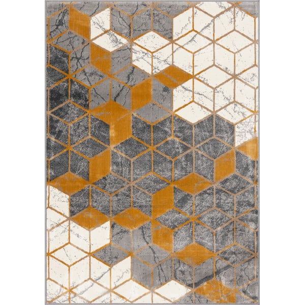 Okera dzeltens/pelēks paklājs 200x280 cm Soft – FD