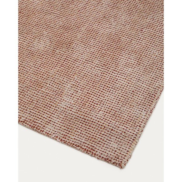 Terakotas oranžs ar rokām darināts viskozes paklājs 160x230 cm Elvan – Kave Home-image-4