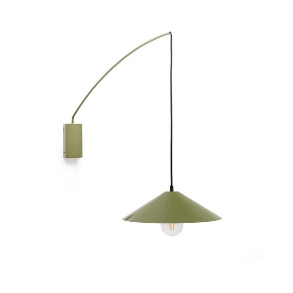 Zaļa sienas lampa ø 35 cm Kally – Kave Home