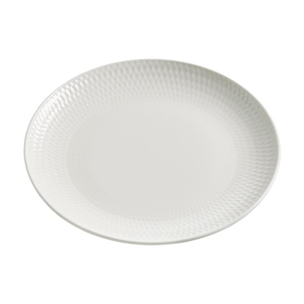 Balts porcelāna deserta šķīvis Maxwell & Williams Diamonds, ø 18 cm
