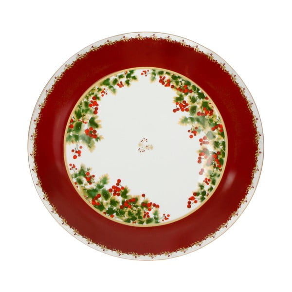 Porcelāna šķīvis ar Ziemassvētku motīvu Brandani Le Bacche, ⌀ 30,5 cm