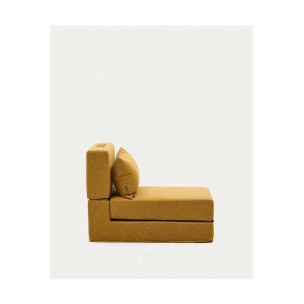 Sinepju dzeltens izvelkams atpūtas krēsls Arty – Kave Home-image-4