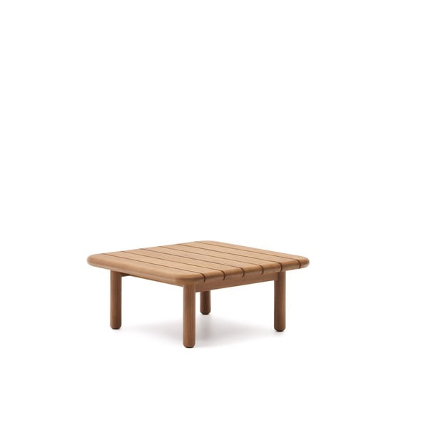 Tīkkoka masīvkoka dārza kafijas galdiņš 70x70 cm Turqueta – Kave Home