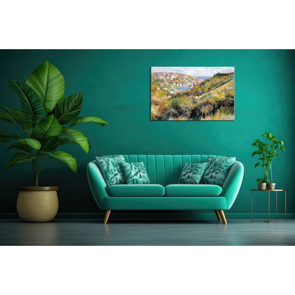 Gleznas reprodukcija Auguste Renoir – Hills around the Bay of Moulin Huet, Guernsey, 60 x 40 cm-image-1