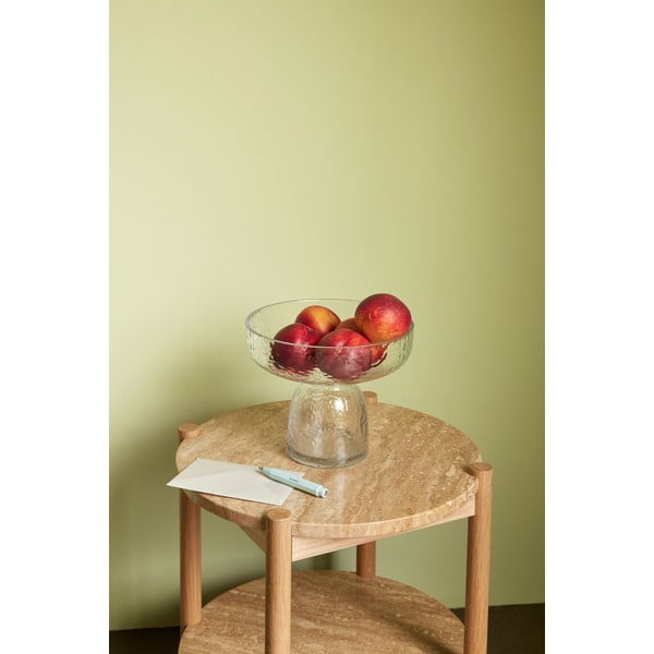 Apaļš sānu galdiņš ar akmens galda virsmu ø 43 cm Trava – Hübsch-image-1