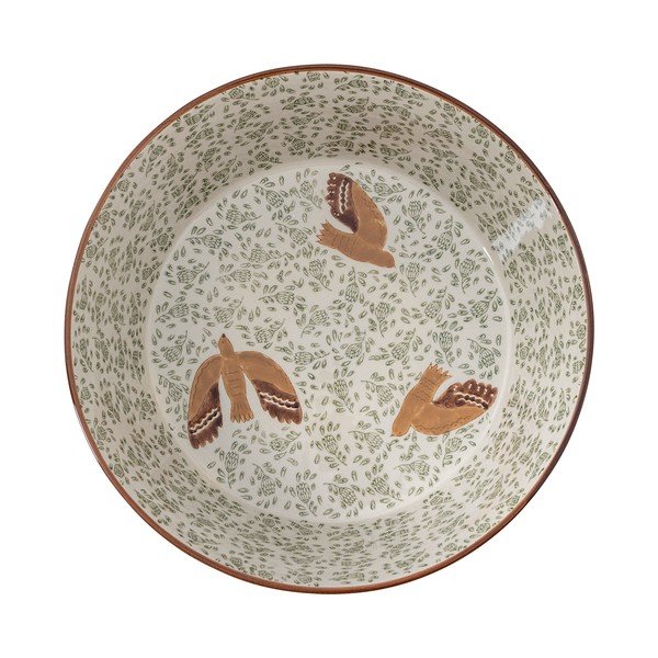 Zaļa keramikas bļoda ø 28 cm Hezha – Bloomingville-image-4