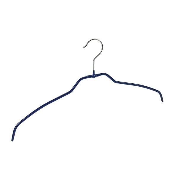 4 zilu neslīdošo pakaramo pakaramo komplekts Wenko Hanger Slim Clothes Hangers