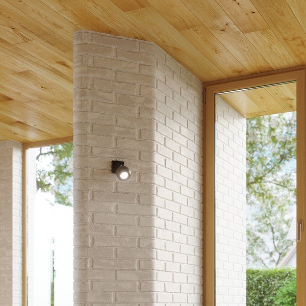 Melna prožektora tipa lampa 25x25 cm Ollo – Sollux-image-4