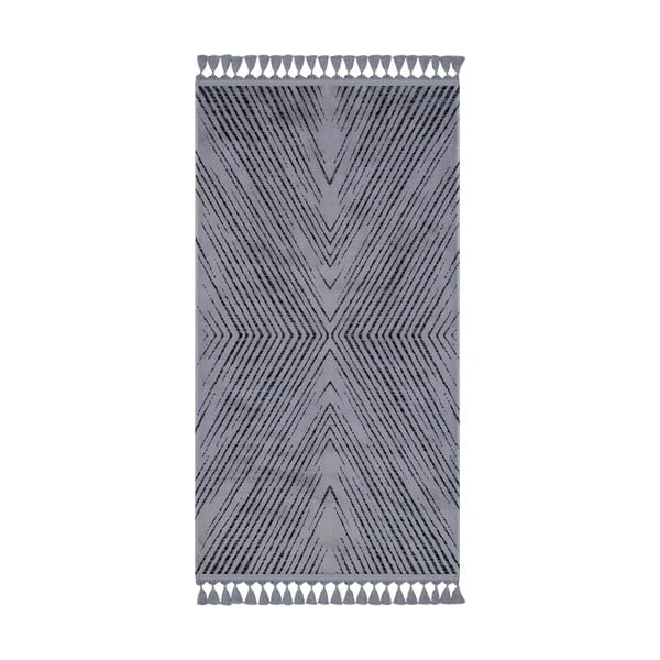 Pelēks mazgājams paklājs 120x80 cm – Vitaus
