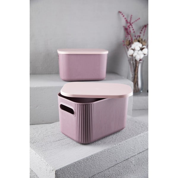 Plastmasas uzglabāšanas kaste ar vāku – Mioli Decor-image-2