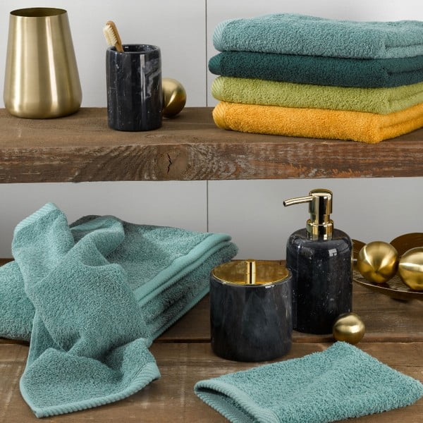 Melna marmora krūze zobu birstēm Kela Liron-image-2