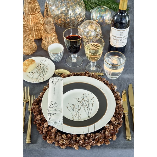 Balts māla šķīvis Green Gate Antonia, ø 15 cm-image-1