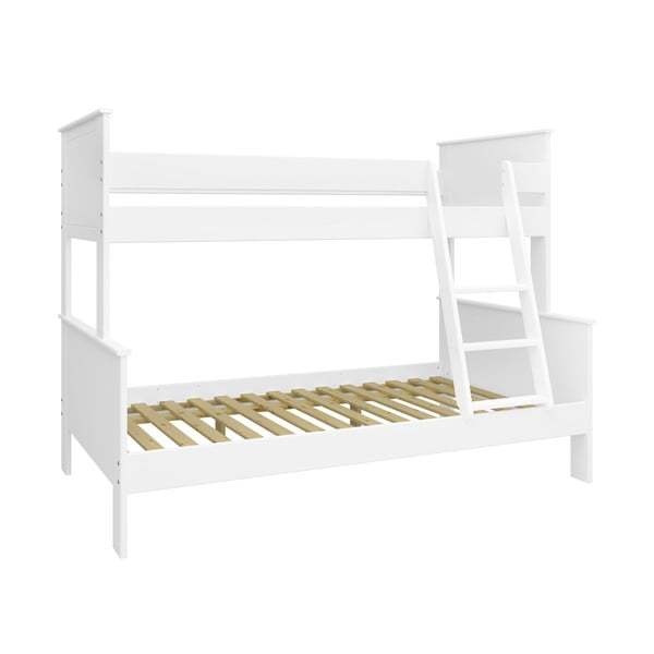 Balta divstāvu gulta 120x200/90x200 cm Alba – Tvilum-image-2