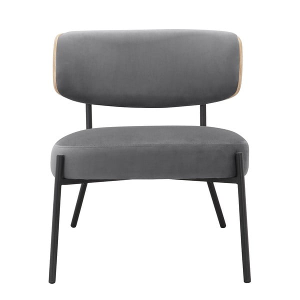 Pelēks samta atpūtas krēsls ar kāju balstu Jerry – Støraa-image-3