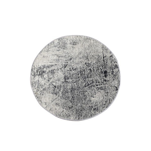 Pelēks vannas istabas paklājiņš ø 100 cm Evidence – Foutastic