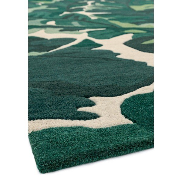 Tumši zaļš ar rokām darināts vilnas paklājs 120x170 cm Matrix – Asiatic Carpets-image-2