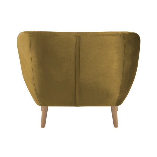 Sinepju dzeltens atpūtas krēsls Mazzini Sofas Amelie-image-3
