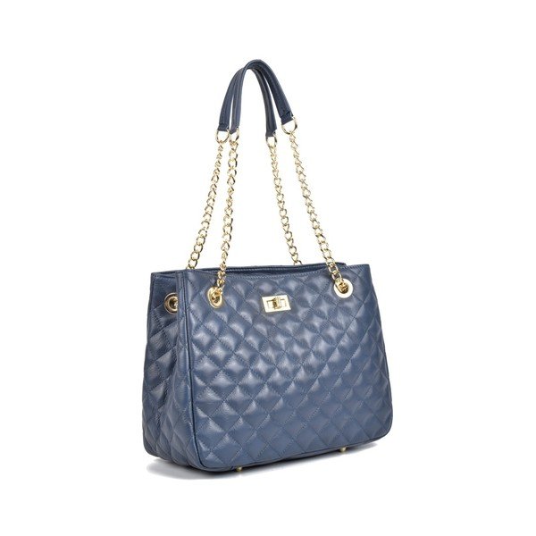 Zila ādas somiņa Isabella Rhea Magnum Blue Jeans-image-4
