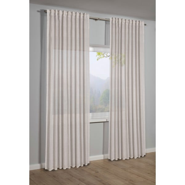 Bēšs aizkars 135x245 cm Etamine – Sehlbach-image-1