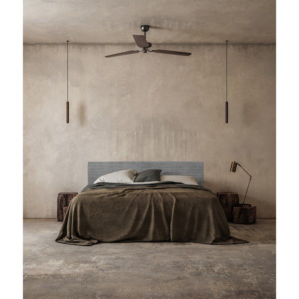 Pelēks polsterēts gultas galvgalis 165x52 cm Billie – Really Nice Things-image-3
