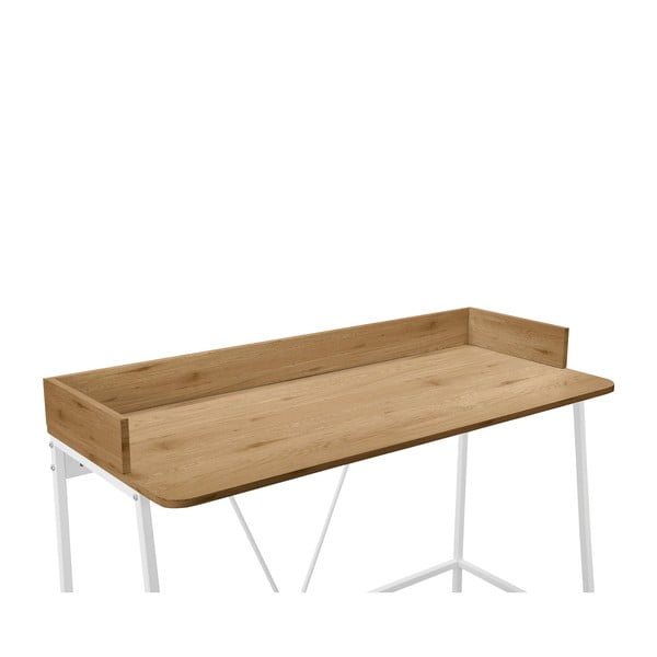 Darba galds ar ozolkoka imitācijas galda virsmu 50x120 cm Savona – Støraa-image-4