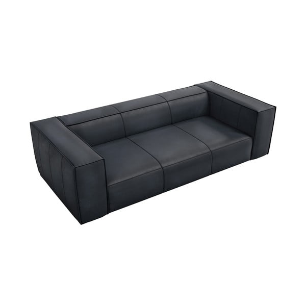 Tumši zils ādas dīvāns 227 cm Madame – Windsor & Co Sofas-image-2