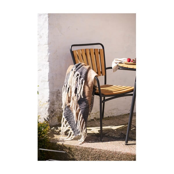 Brūns pleds no vilnas maisījuma 130x170 cm Carmel – House Nordic-image-1