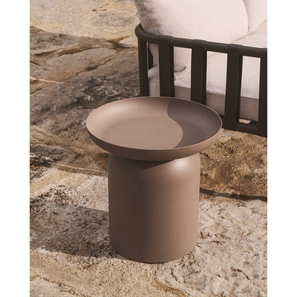 Metāla apaļš dārza galdiņš ø 45 cm Arcola – Kave Home-image-1