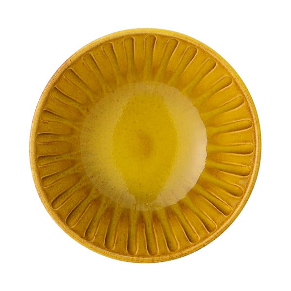 Dzeltena keramikas bļoda Bloomingville Cala, ø 15,5 cm