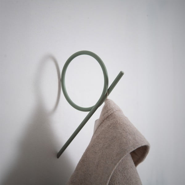 Dūmakaini zaļš metāla sienas āķis Tuba L – Spinder Design-image-2