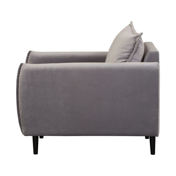 Pelēks samta atpūtas krēsls Juli – Ropez-image-3