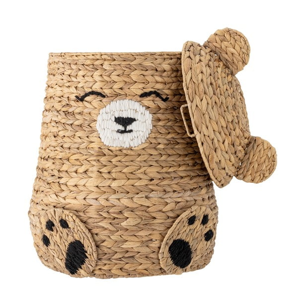 Dabīga toņa bērnu rotaļlietu grozs no ūdens hiacintes ø 40x57 cm Timone – Bloomingville Mini-image-4