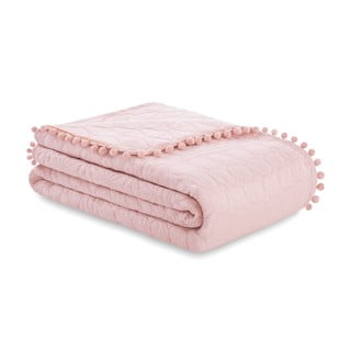 Gaiši rozā gultas pārklājs AmeliaHome Meadore, 220 x 240 cm