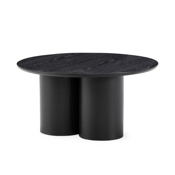 Melns apaļš žurnālgaldiņš ø 80 cm Lua – MOME-image-3