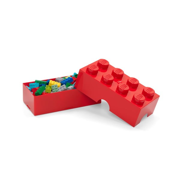 Sarkana plastmasas uzglabāšanas kaste bērniem 20x10x7 cm – LEGO®-image-3