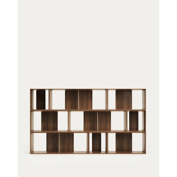 Dabīga toņa modulārā plauktu sistēma ar ozolkoka imitāciju (9 gab.) 202x114 cm Litto – Kave Home-image-3