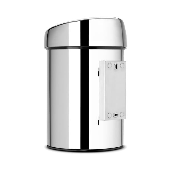 Spīdīgas sudraba krāsas ar pieskārienu atverama tērauda atkritumu tvertne 3 l Touch Bin – Brabantia-image-4