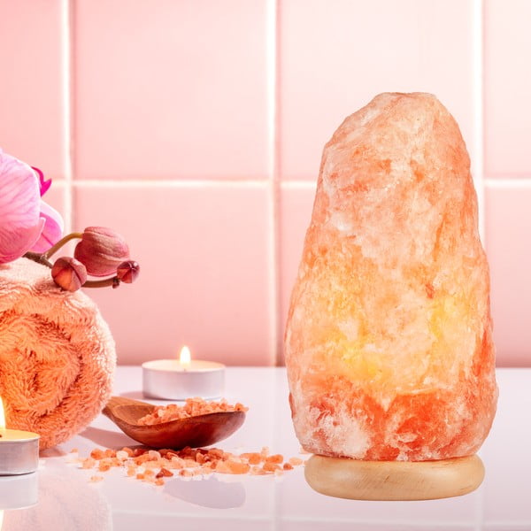 Oranža sāls lampa, augstums 35 cm Sally – LAMKUR-image-1