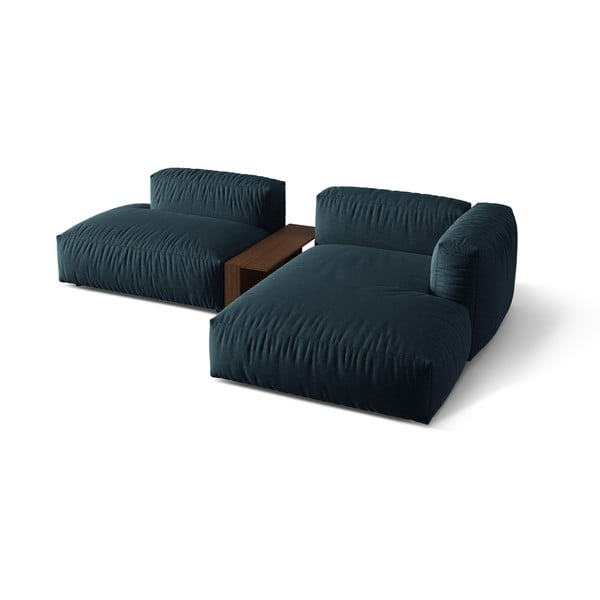 Tumši zils modulārais stūra dīvāns (ar labo stūri) Martina – Micadoni Home-image-2
