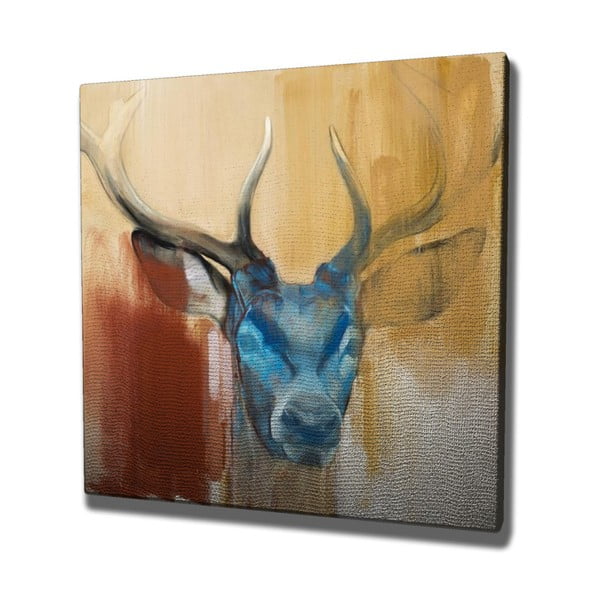Audekla glezna Colorful Deer, 45 x 45 cm