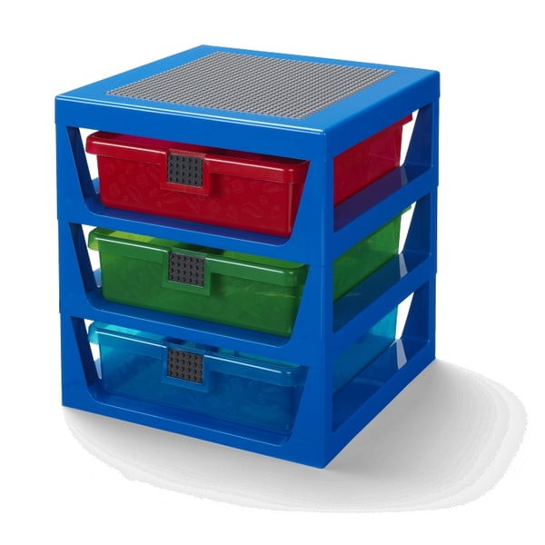 Zils organizators ar 3 atvilktnēm Storage - LEGO®