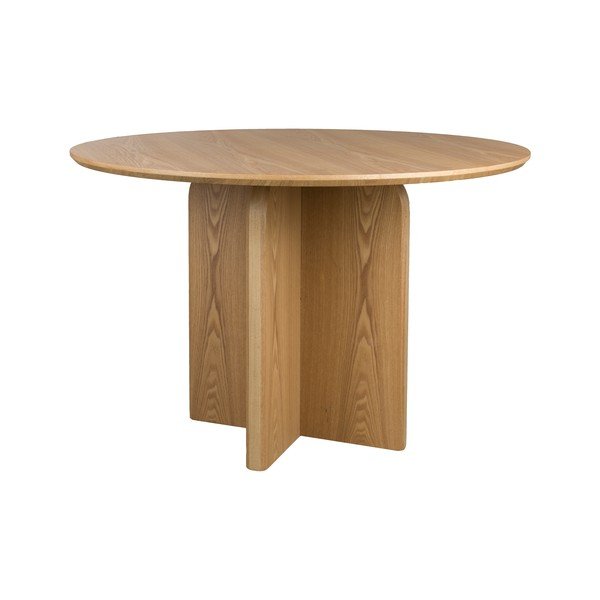 Apaļš ēdamgalds ar ozolkoka imitāciju ø 120 cm Laurent – White Label
