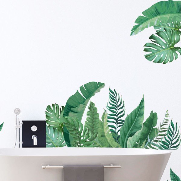 Sienas uzlīme 60x90 cm Tropical Leaves – Ambiance-image-1