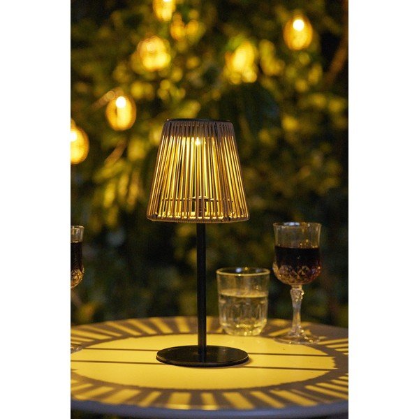 LED galda/pārvietojams āra gaismeklis ar saules baterijām ø 14 cm Salford – House Nordic-image-2