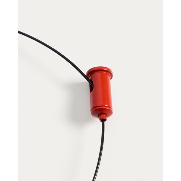 Sarkana LED griestu lampa ar regulējamu spilgtumu ar metāla abažūru ø 16 cm Porte – Kave Home-image-3