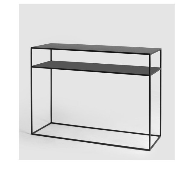 Melns konsoles galds CustomForm Tensio, 100 x 35 cm-image-2