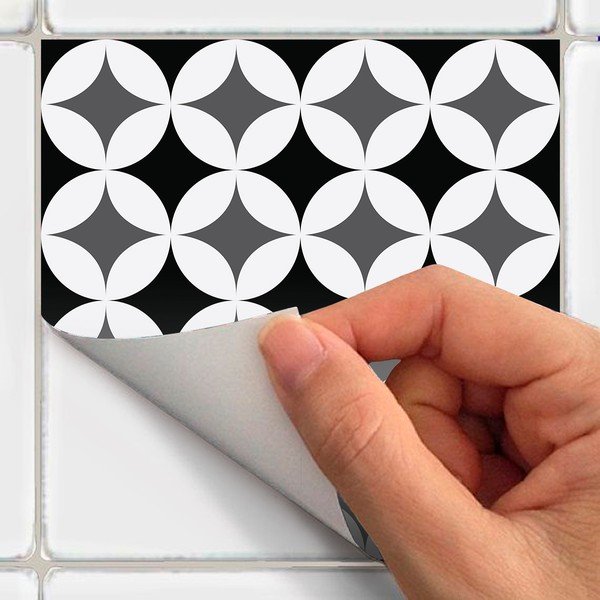 Sienas uzlīmju komplekts (24 gab.) Ambiance Chikito, 10 x 10 cm-image-1