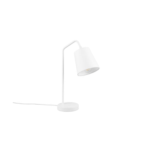 Balta galda lampa ar auduma abažūru (augstums 45 cm) Buddy – Trio
