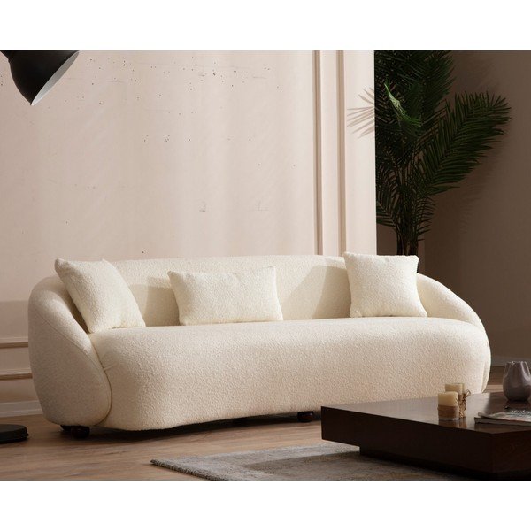Krēmkrāsas dīvāns 230 cm Napoli – Artie-image-1