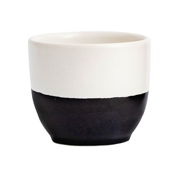 Melna un balta keramikas krūze ÅOOMI Luna, 250 ml